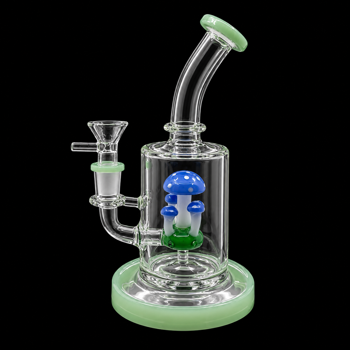 Bent Neck Mushroom Garden Glass Dab Rig Wholesale RK Quality Glass