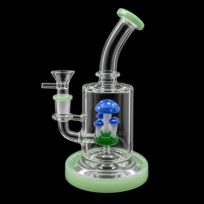 Bent Neck Mushroom Garden Glass Dab Rig Wholesale RK Quality Glass