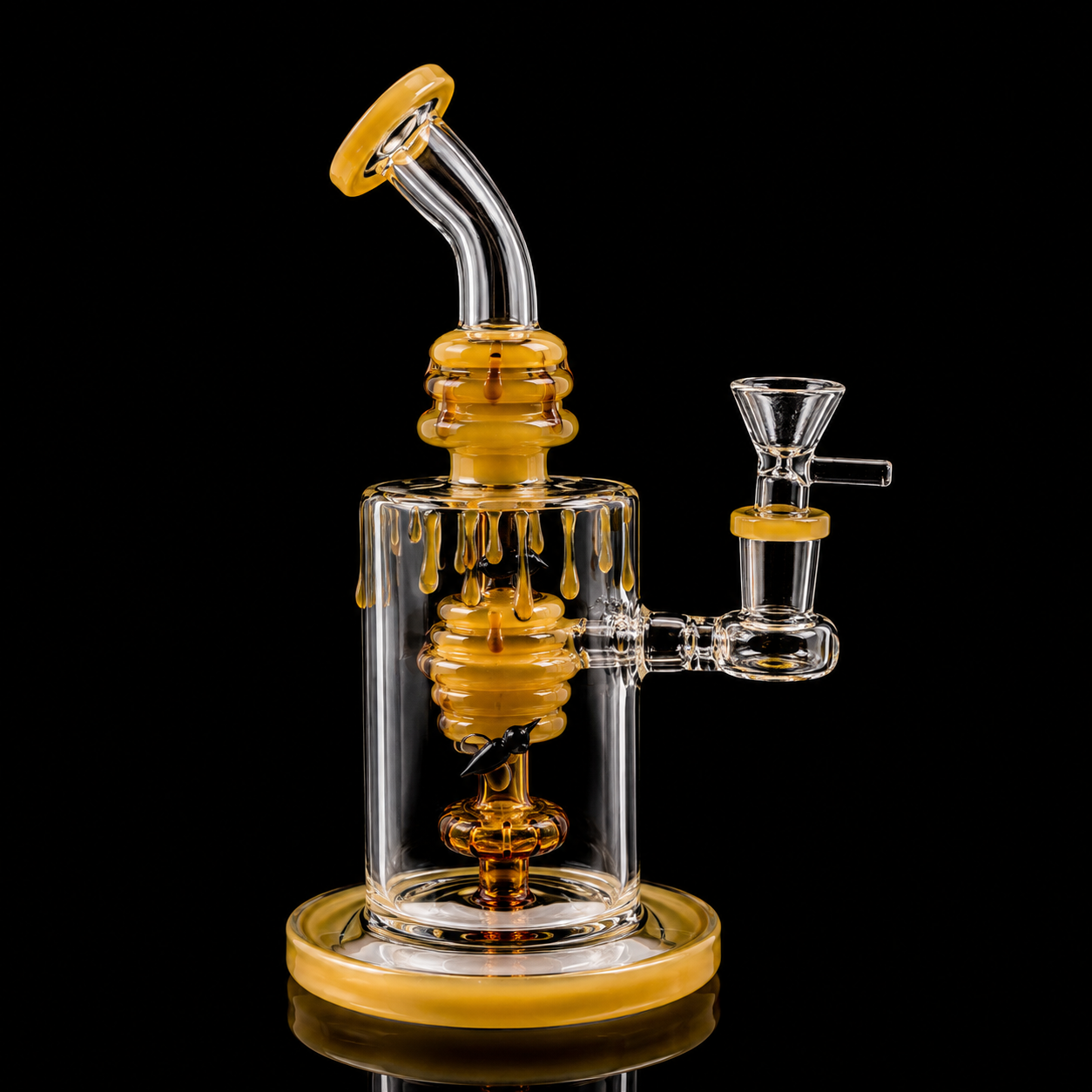 9 Inch Honeydrip Bee Glass Dab Rig