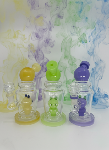 8” Color Dab Rig Wholesale - RK Quality Glass