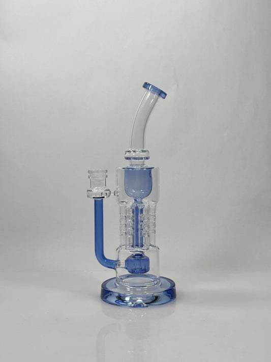 9 Inch Tree Perc Bent Neck Dab Rig - WP107