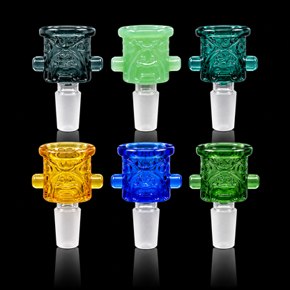 14M Color Glass Deep Hole Bowl 12 Count Per Display