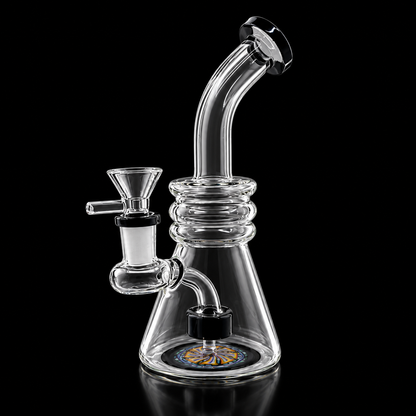 Bent Neck Glass Dab Rig with Showerhead Percolator Wholesale RK Quality Glass