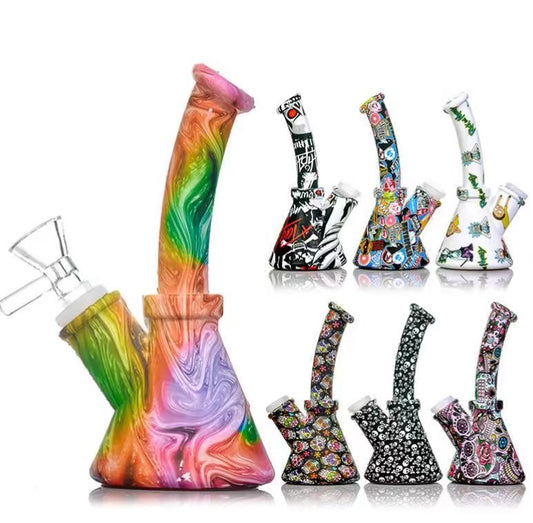 6 Inch Silicone Dab Rig Wholesale - RK Quality Glass