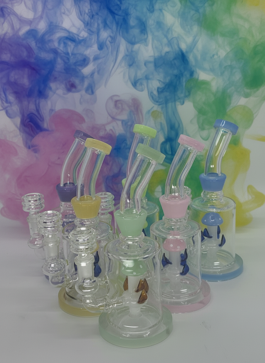 8” Bent Dab Rig Wholesale - RK Quality Glass