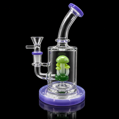 Bent Neck Mushroom Garden Glass Dab Rig Wholesale RK Quality Glass