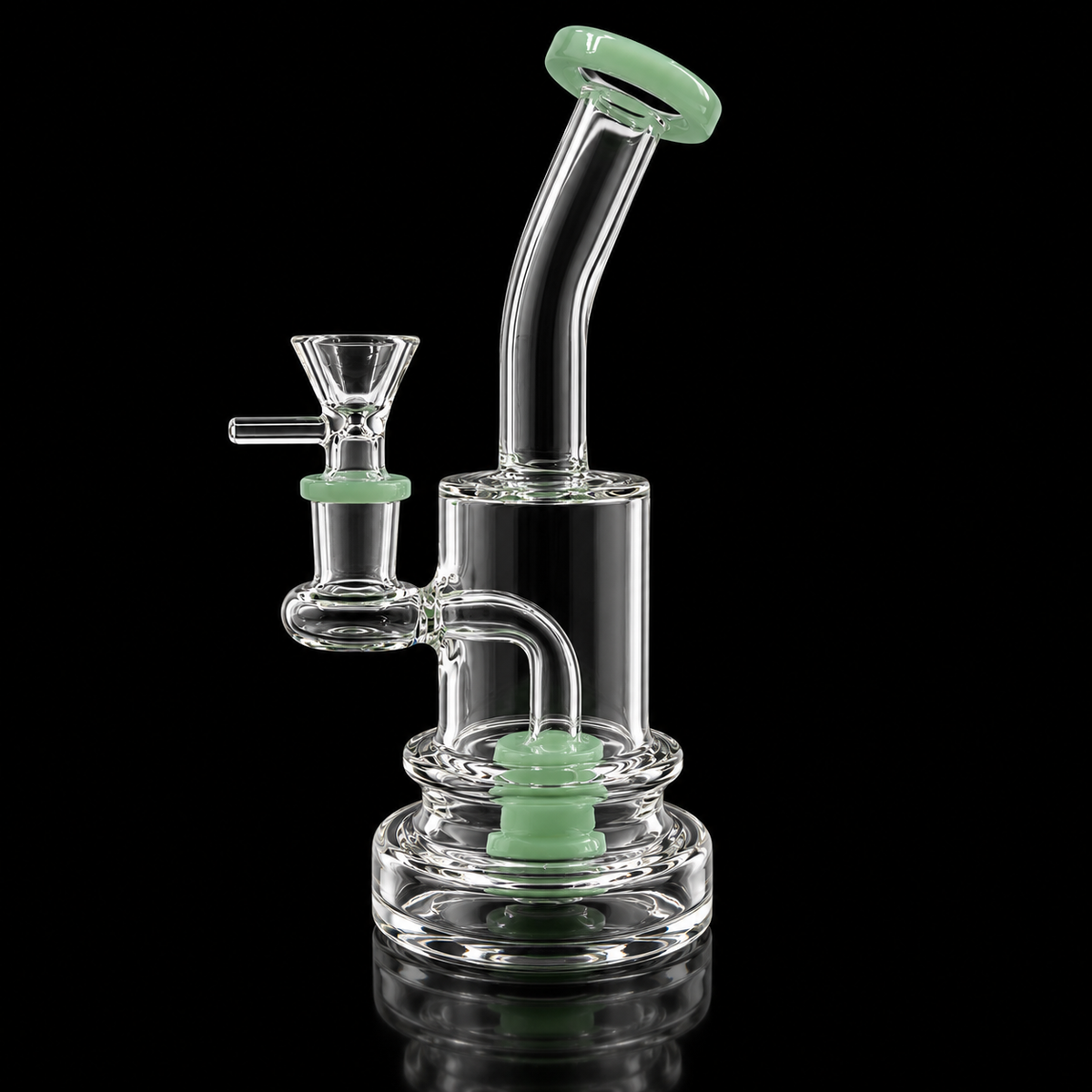 Bent Neck Barrel Glass Dab Rig Wholesale RK Quality Glass