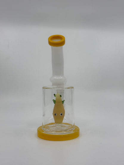 7” fish inserts bent dab rig - WP228 - RK Quality Glass