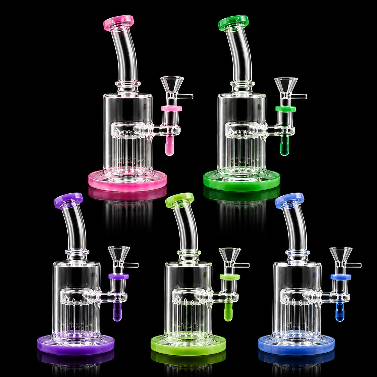 8 INCH Matrix Perc Bent Dab rig