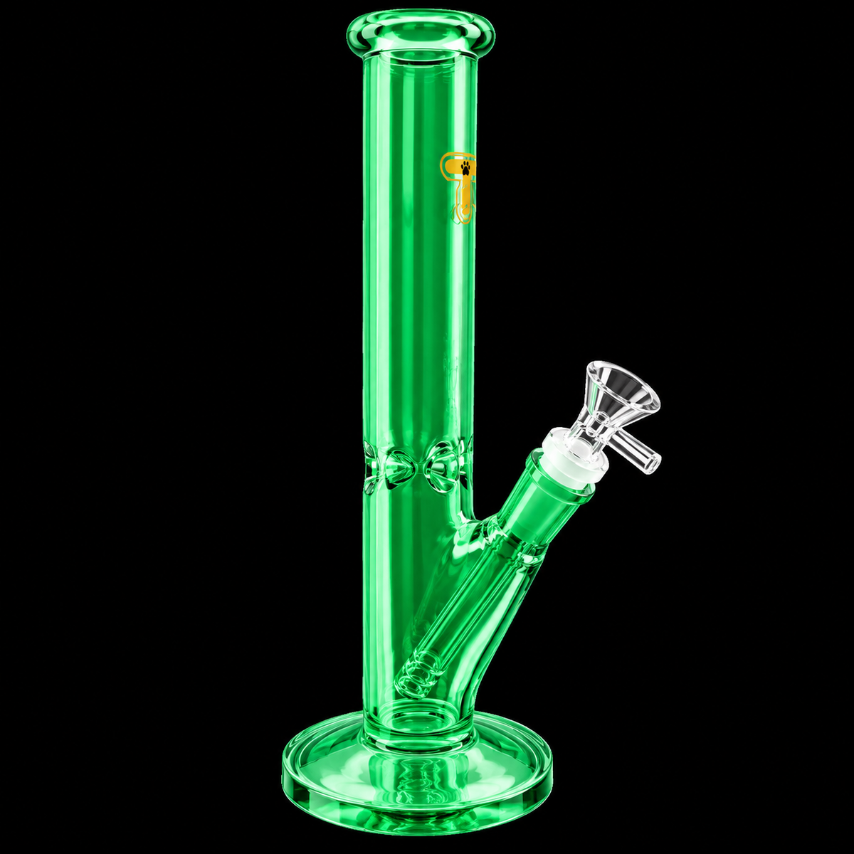 12 - Inch Electroplated Solid Color Straight Tube Water Bong