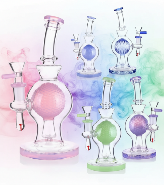 Crystal Ball Bent Neck Dab Rig