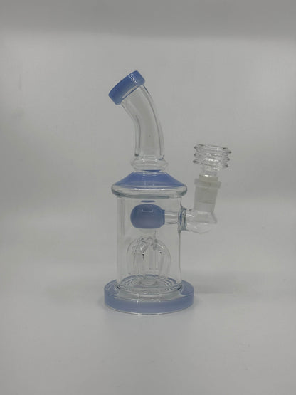 7” tree perc bent dab rig - WP231 - RK Quality Glass