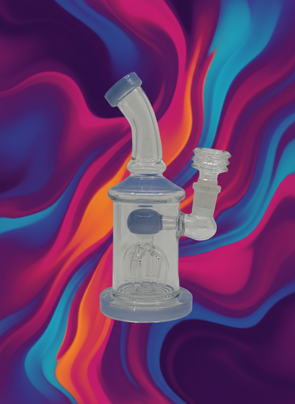 7” tree perc bent dab rig - WP231