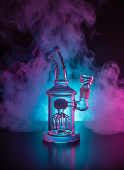 7” tree perc bent dab rig - WP231