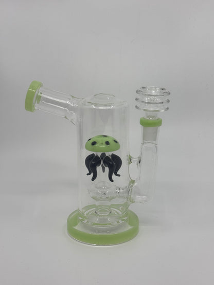 6.3" Jellyfish 14mm Female Glass DAB Rig for Smoking Water Pipe - RK Quality Glass