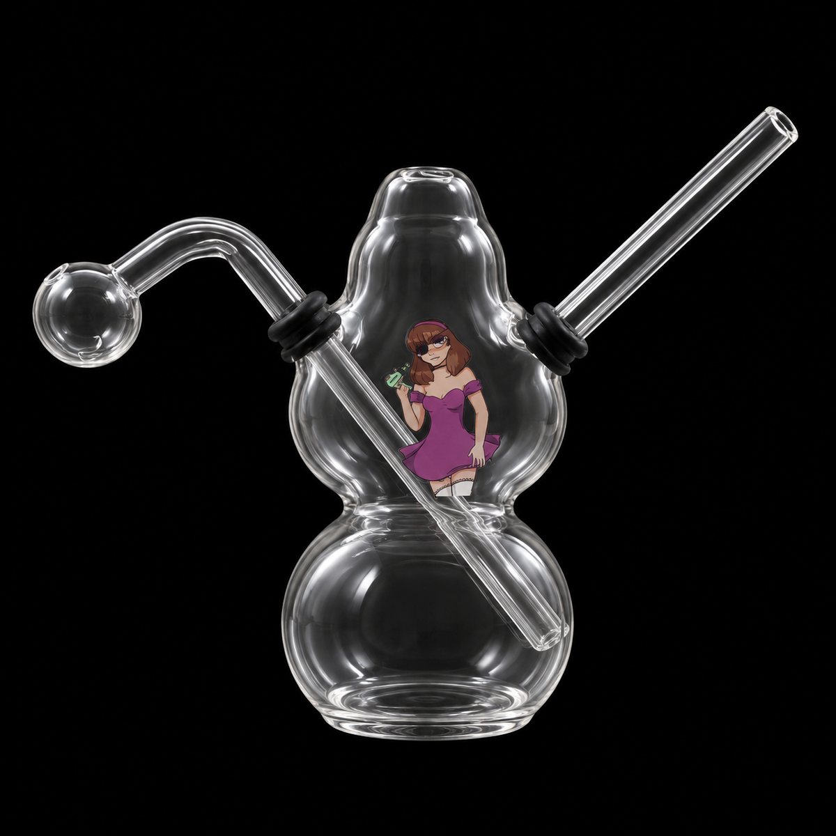 Double Bubble Glass Oil Burner pipe