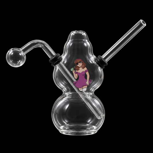 Double Bubble Glass Oil Burner pipe