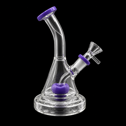 Heart Perc Bent Neck Glass Dab Rig Wholesale RK Quality Glass