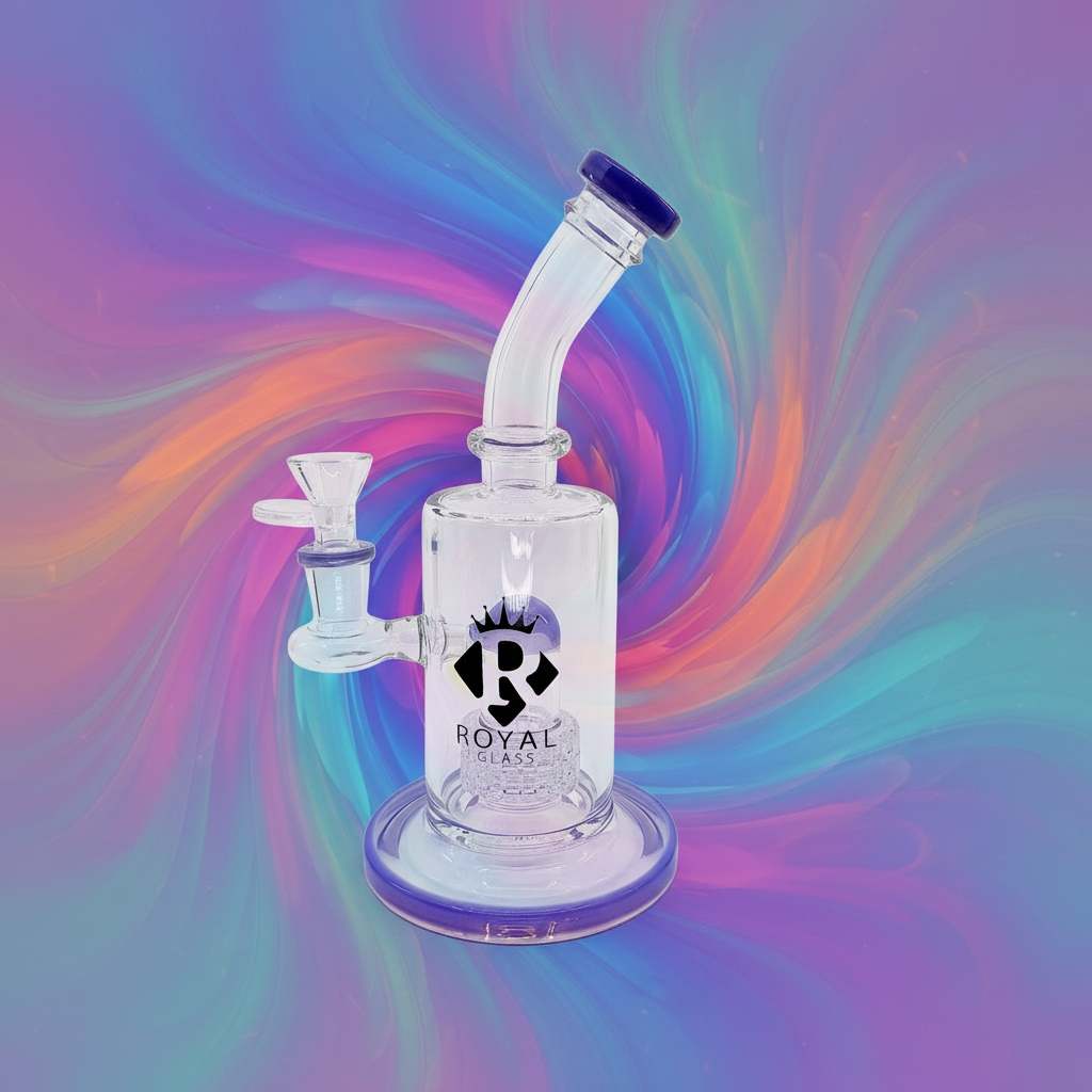 8" Swiss perc dab rig by Royal glass - WP241