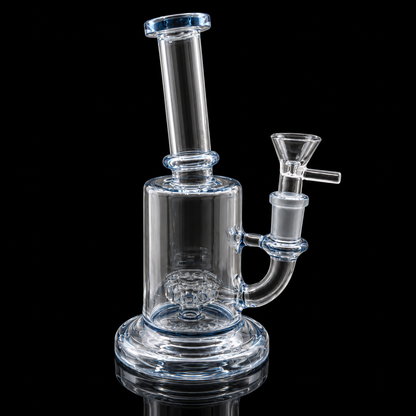 Iridescent Glass Dab Rig with Showerhead Percolator