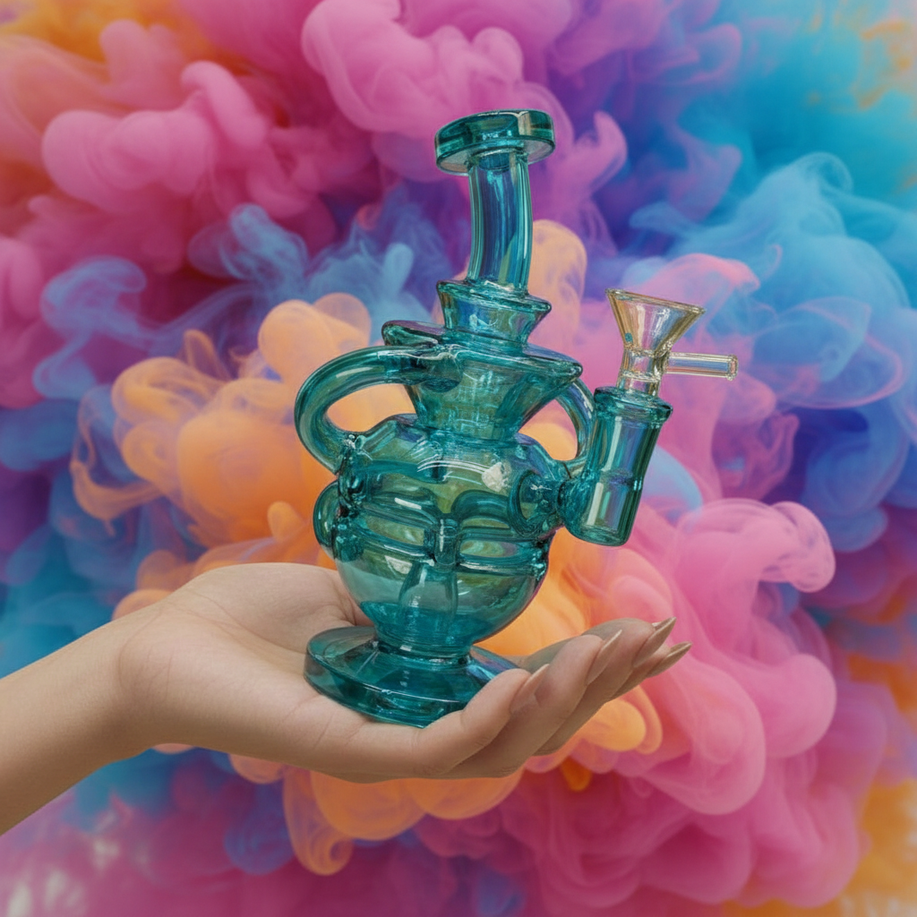 8" Metal Recycler Dab Rig For Sale