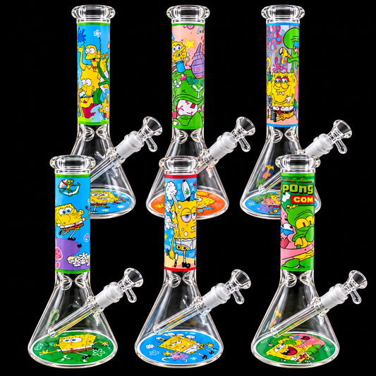 10 - Inch Undersea Cartoon Beaker Glass Bong
