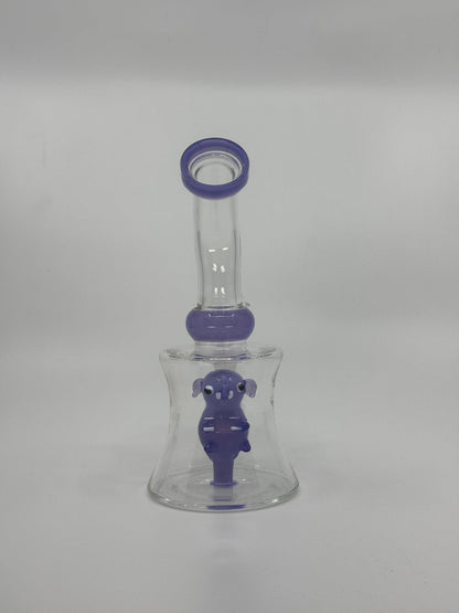 6" character art slime bent dab rig - RK Quality Glass