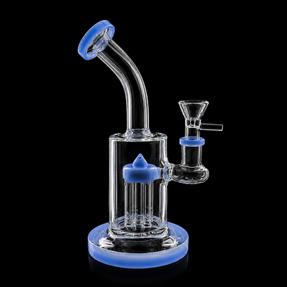 8 Inch Bent-Neck Tree Perc Glass Dab Rig