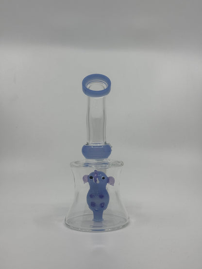 6" character art slime bent dab rig - RK Quality Glass