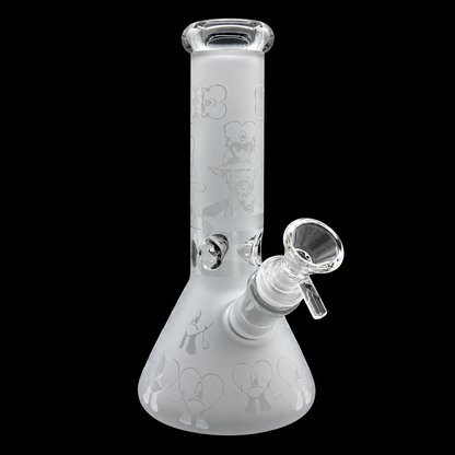 Frosted Pattern Glass Beaker Bong Wholesale RK Quality Glass