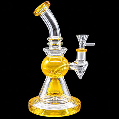 Bubble Chamber Bent Neck Glass Dab Rig Wholesale RK Quality Glass