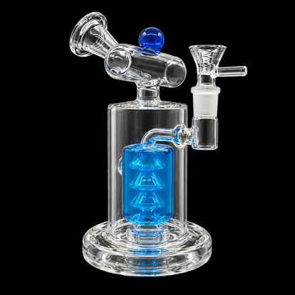 Liquid Triple Cone Percolator Glass Dab Rig Wholesale RK Quality Glass