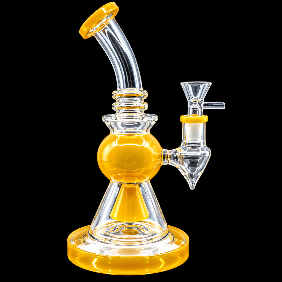 Bubble Chamber Bent Neck Glass Dab Rig Wholesale RK Quality Glass
