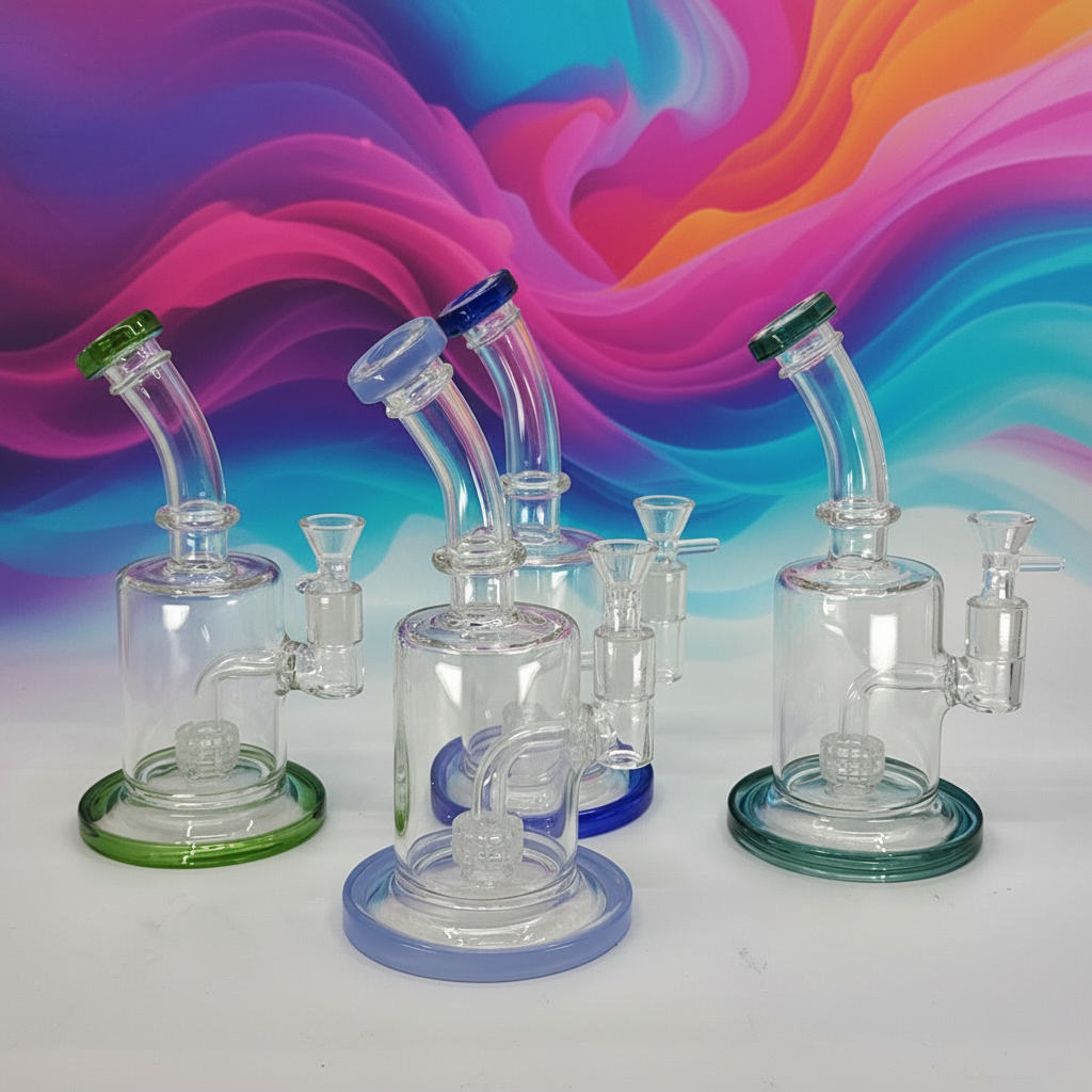 10" Shower Head Dab Rig For Sale - RK Quality Glass