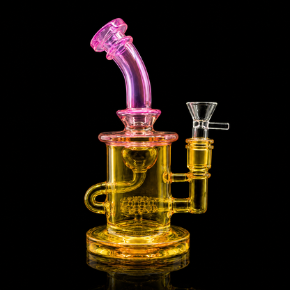 8 Inch Neon Color Mini Recycler Dab Rig