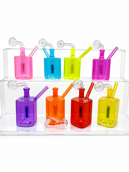 Glass & glass color square ob