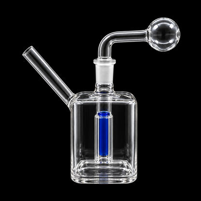 Clear Glass Oil Burner Bubbler with Removable Bent Bowl Wholesale RK Quality Glass