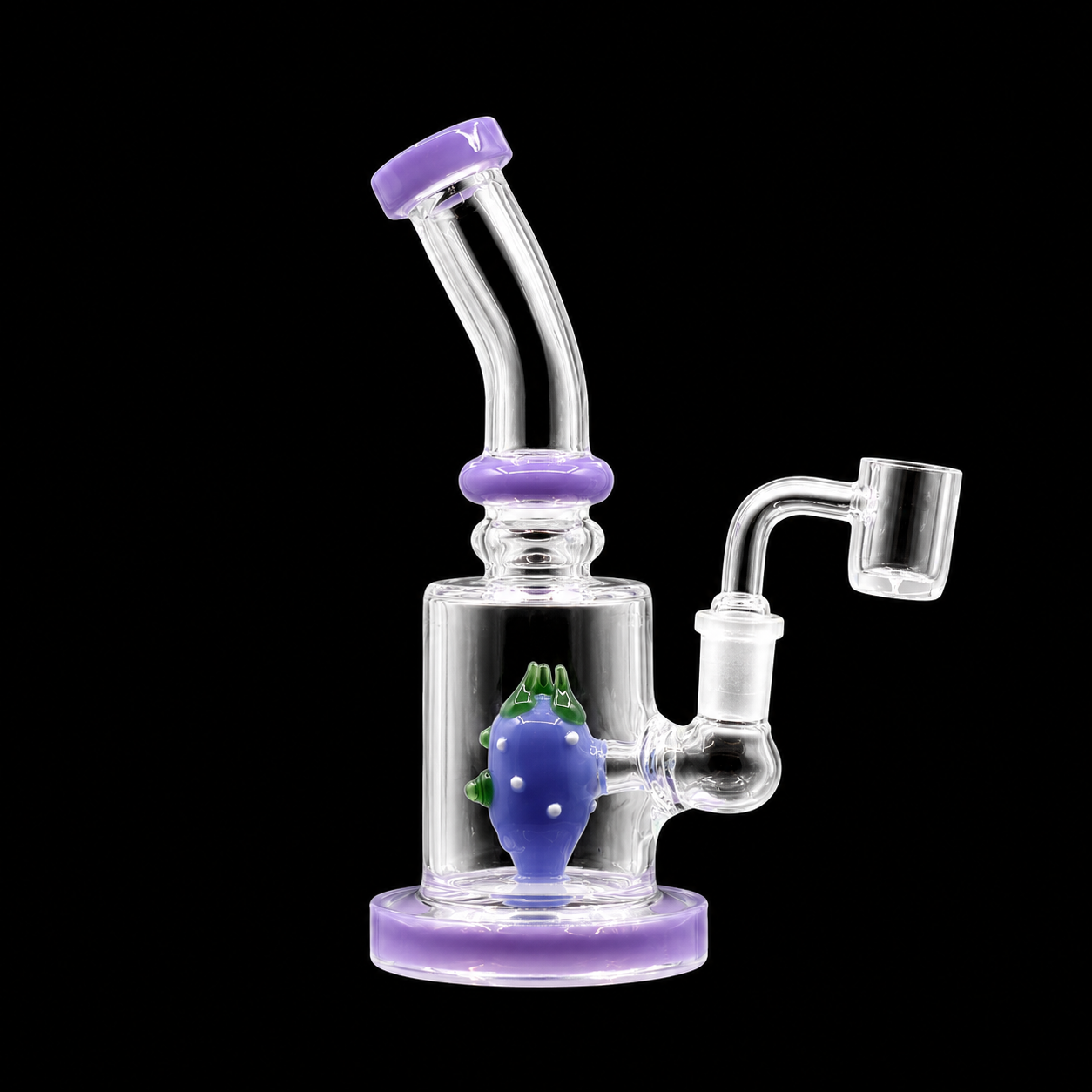 7 Inch Showerhead Perc Bent Neck Dab Rig Wholesale RK Quality Glass