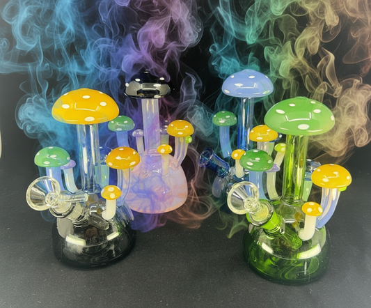 8” Mushrooms Dab Rig Wholesale - RK Quality Glass