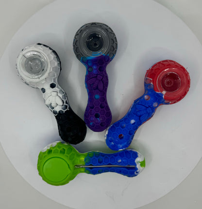 Silicone hand pipe - HP1032 - RK Quality Glass