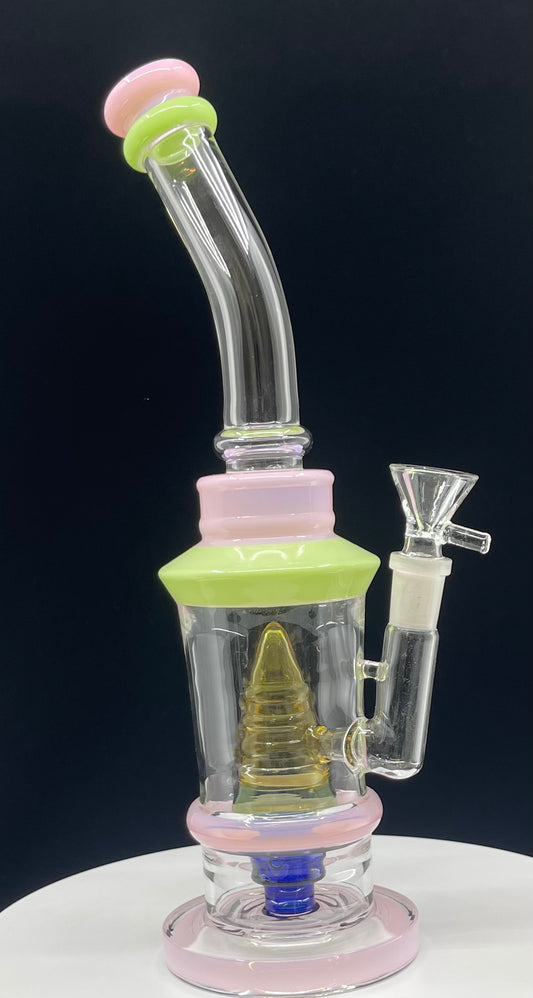 831 RKQG12 12” slime bent dab rig