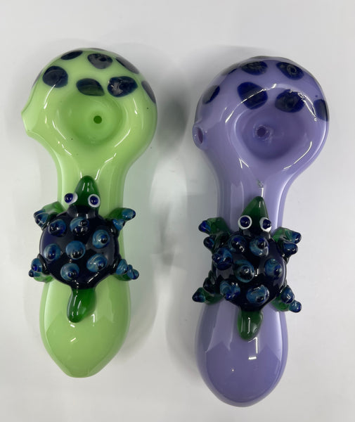 837 RKQG5 5” slime tortoise art hand pipe
