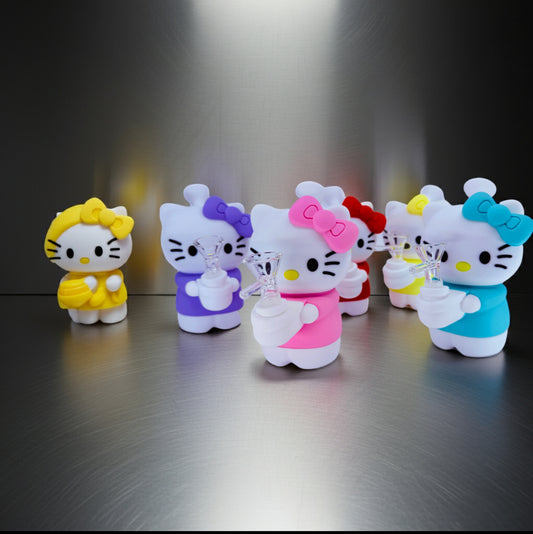 Hello Kitty Silicone Bong - Fun, Cute & Durable Design