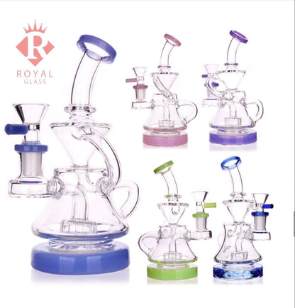 6.5” recycling dab rig - WP214 - RK Quality Glass