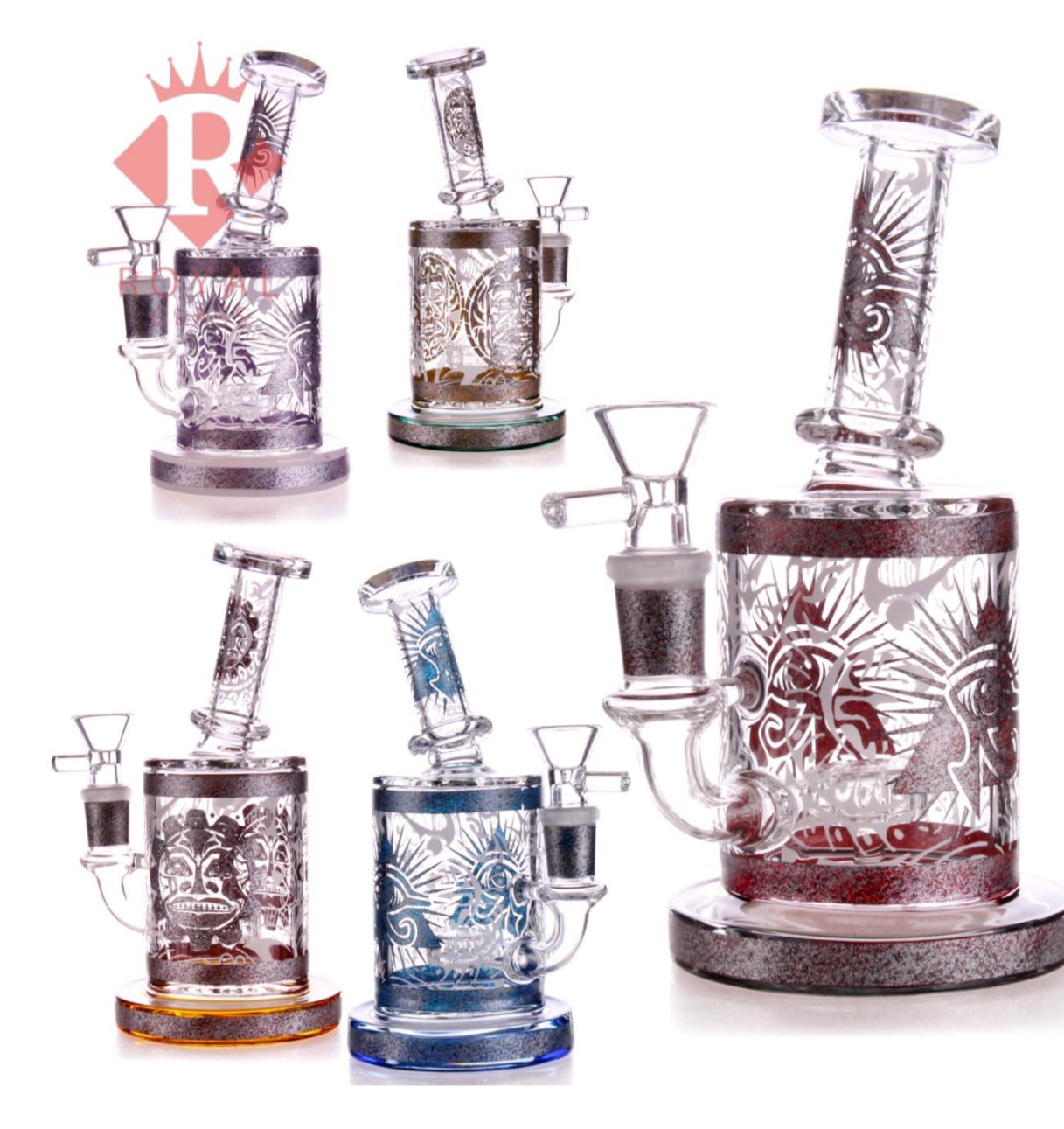 2098 RKQG 6.5” designs art dab rig