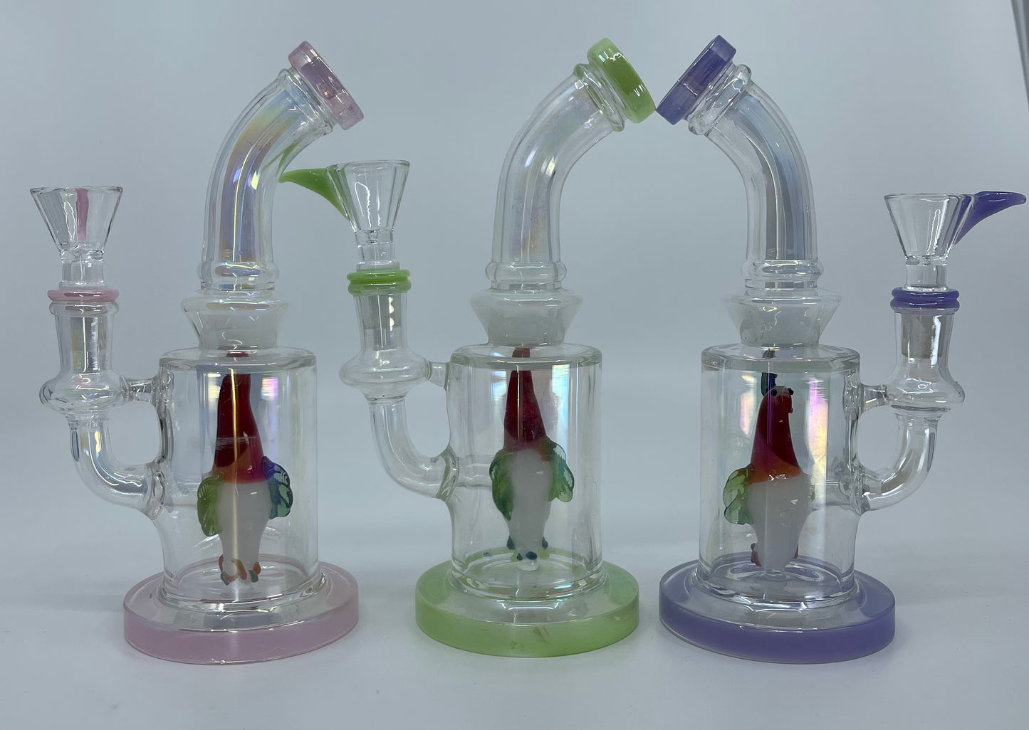 788 RKQG8 7” slime see lion insert bent dab rig