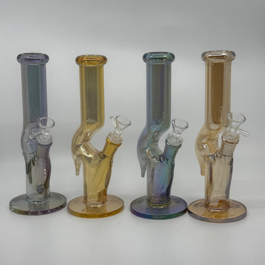 8” metallic zoong straight water bong - WP276