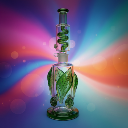 Detachable Freeze Coil Sprinkler Grid Perc Bong 16.5 - RK Quality Glass