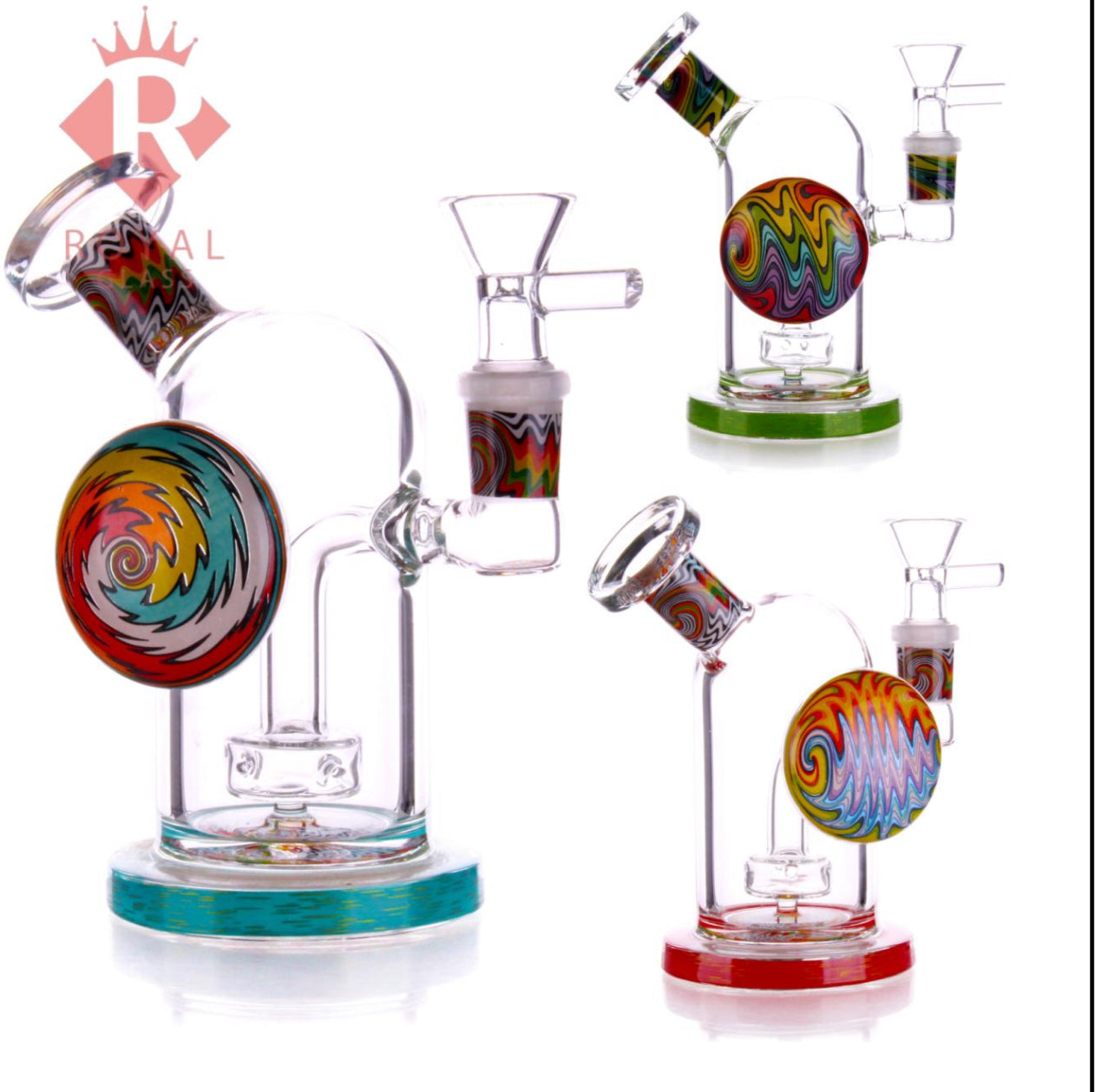 2095 RKQG 6.5” color art locket dab rig