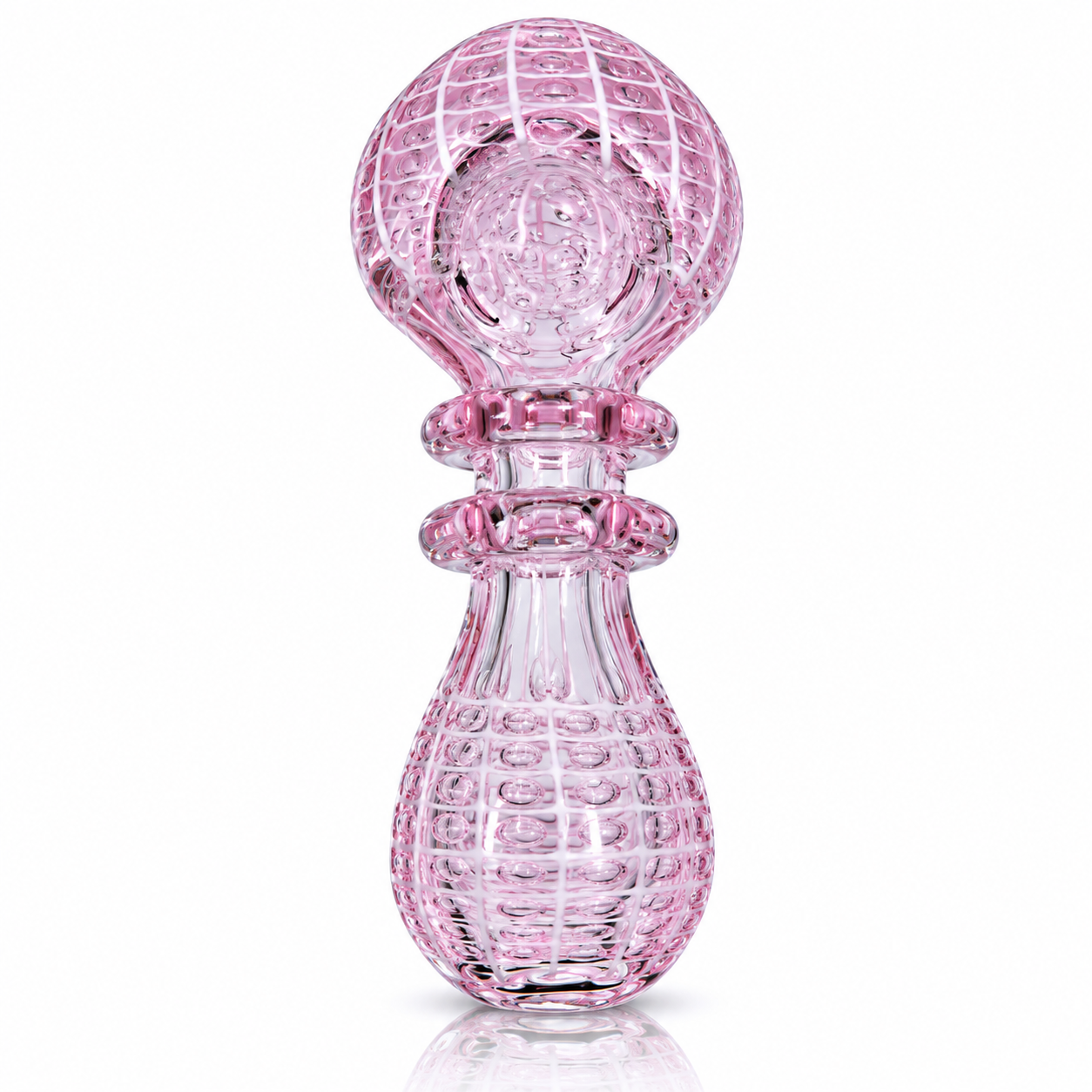 4 Inch Double Rim Bubble Dot Pipe Wholesale RK Quality Glass